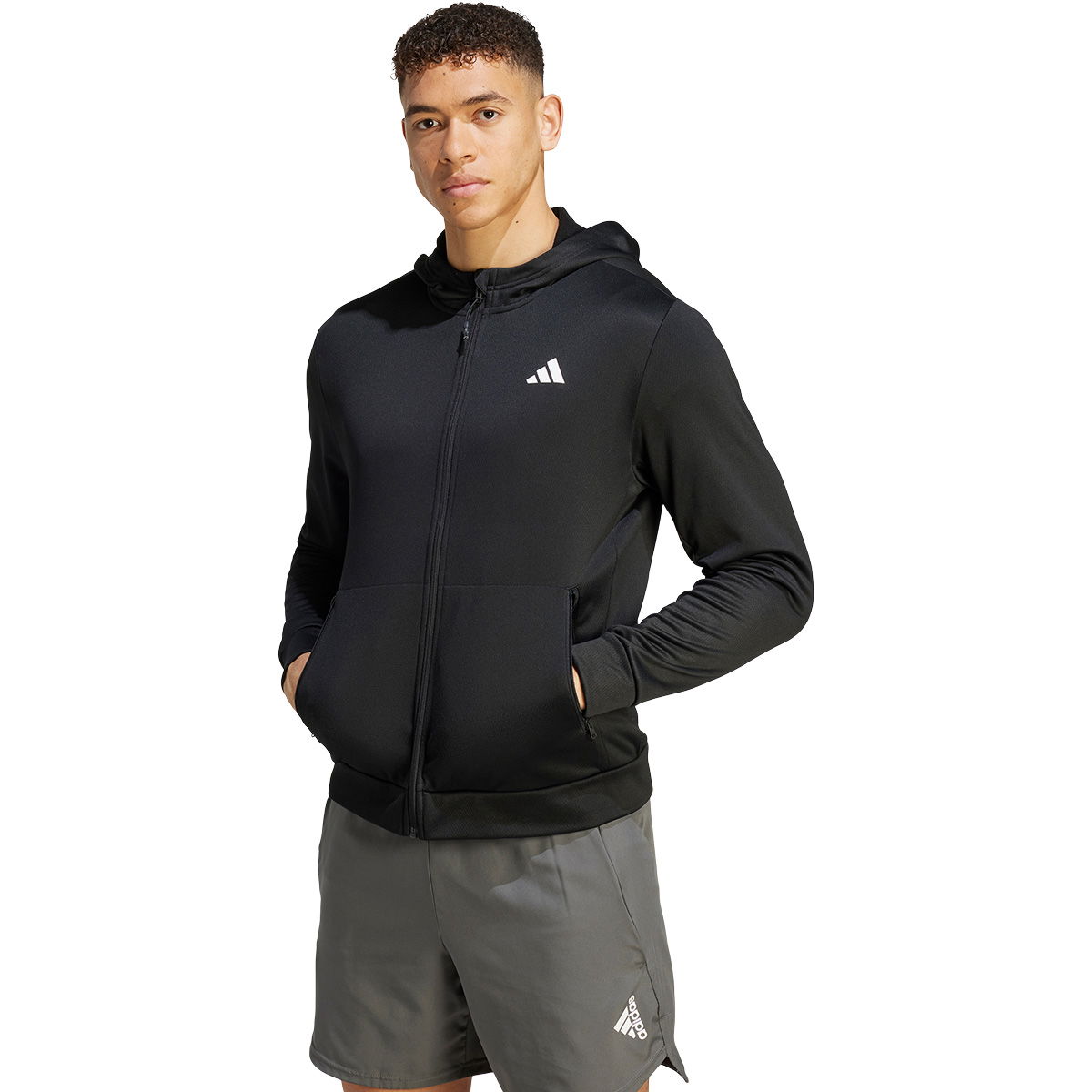 adidas Train Essentials Full Zip Hood Træningstrøje Herre