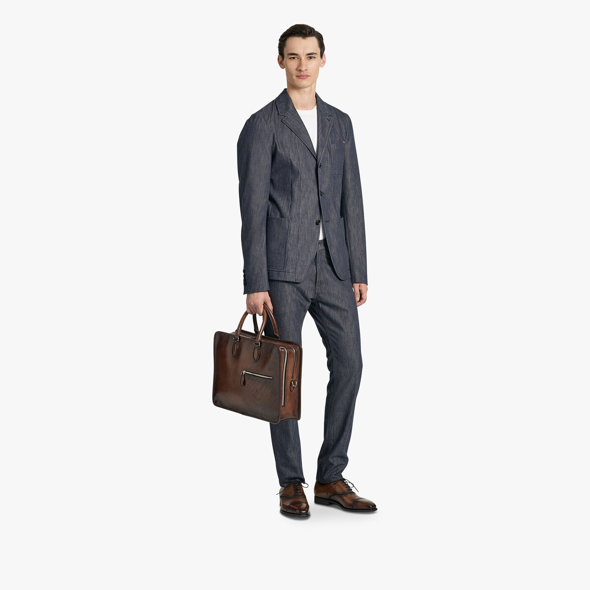 Cartable Deux Jours En Cuir Scritto