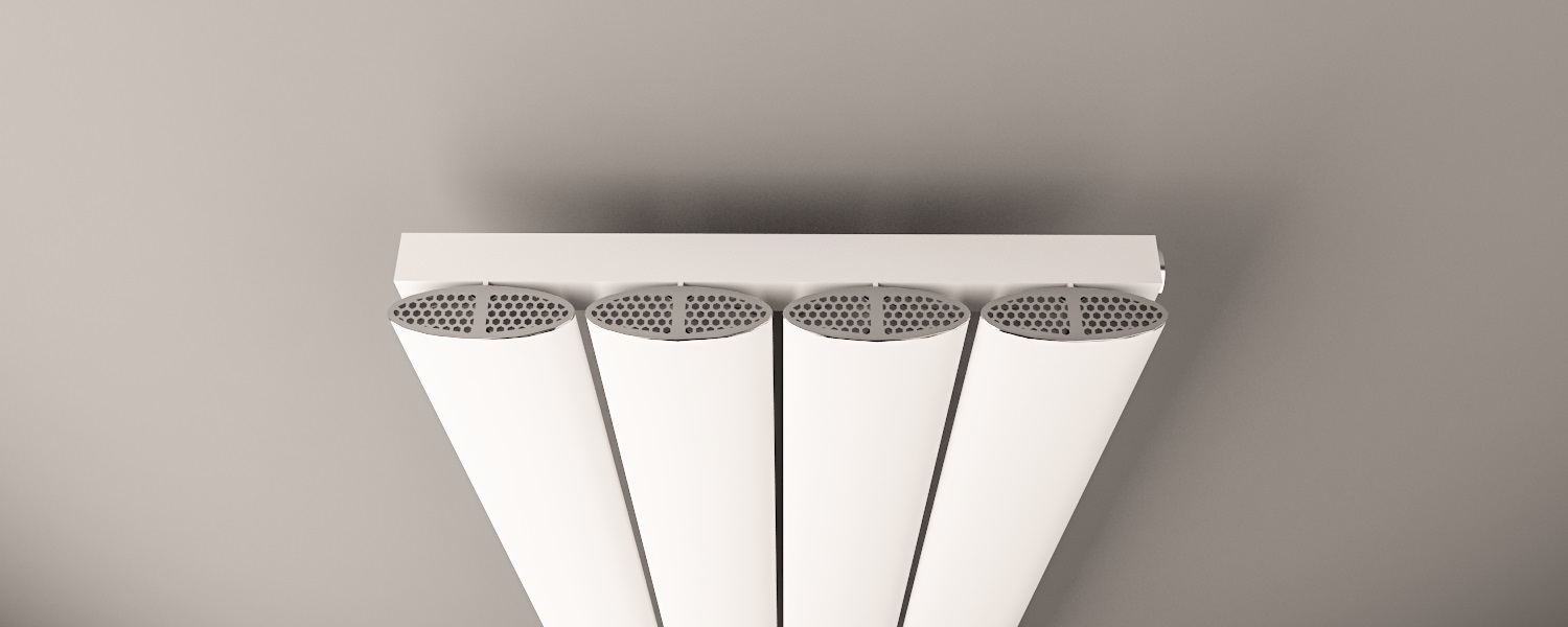 Eastbrook Malmesbury radiatorrooster 104cm chroom
