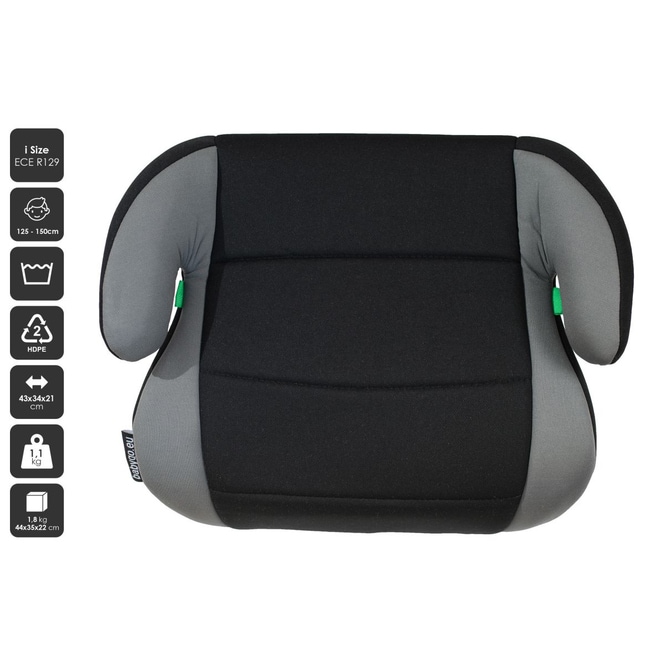 babyGO - Sitzerhöhung BOOSTER i-Size - schwarz/grau