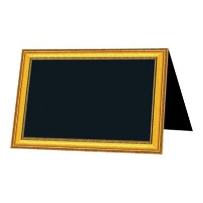 Bequet Ornement - 10 Chevalets - 7 x 5 cm - cadre doré