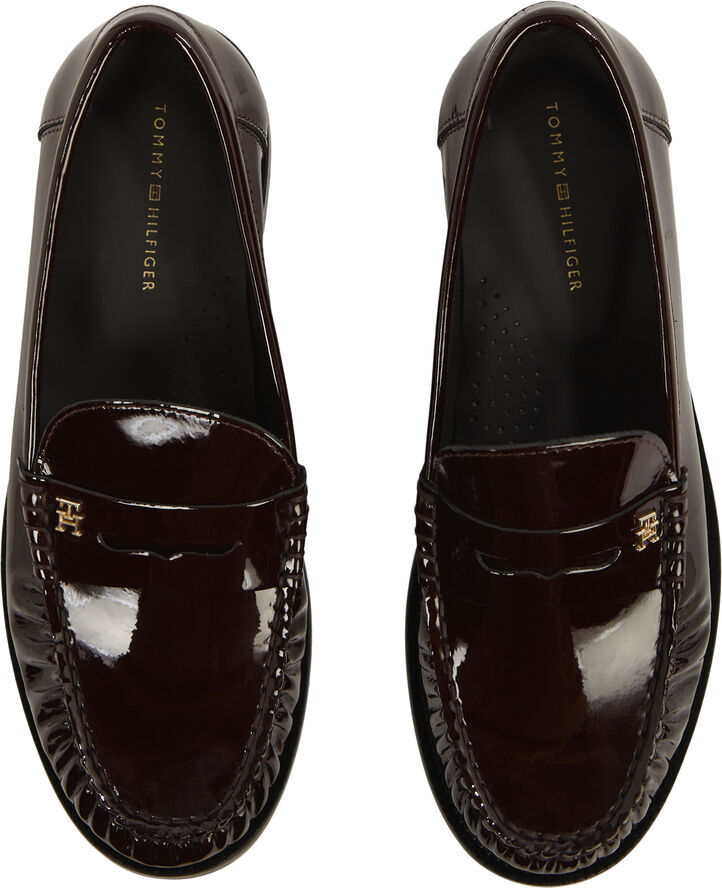 Tommy Hilfiger LOAFER PATENT LEATHER Burgundy velvet