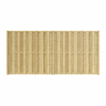 Schutting startpakket Jumbo grenen hout groen geïmpregneerd 3,8 m