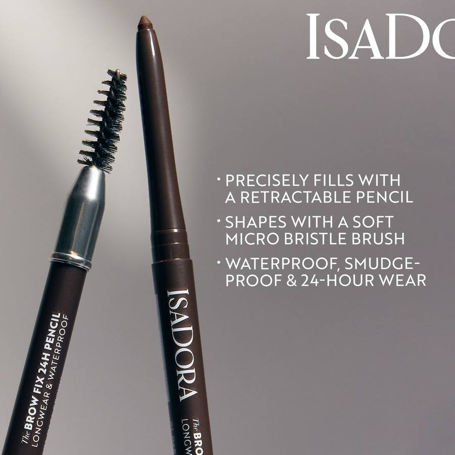 Isadora The Brow Fix 24h Pencil Longwear & Waterproof 02 Dark Brown 0,32g