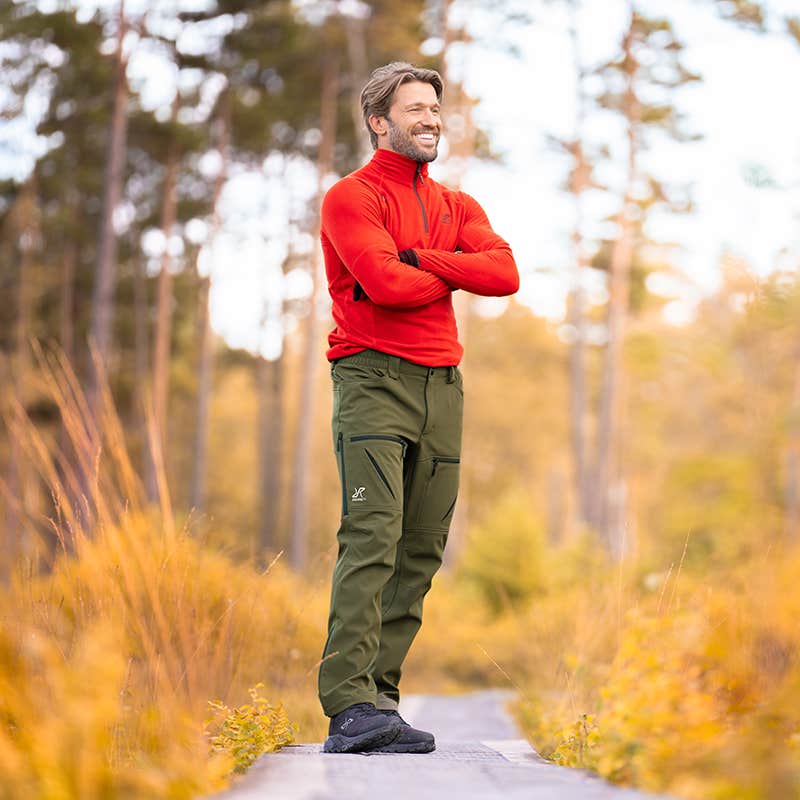 Hiball Softshell Pants Herre Forest Night