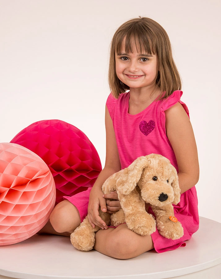 Kuscheltier SCHLENKERHUND (40 cm) in beige