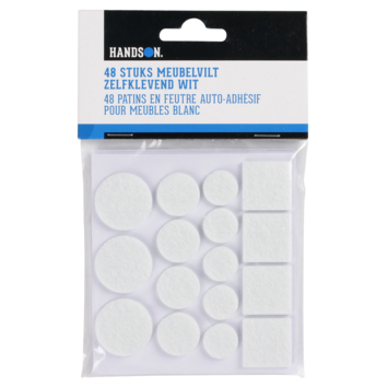 HANDSON anti krasvilt 48 stuks wit assorti