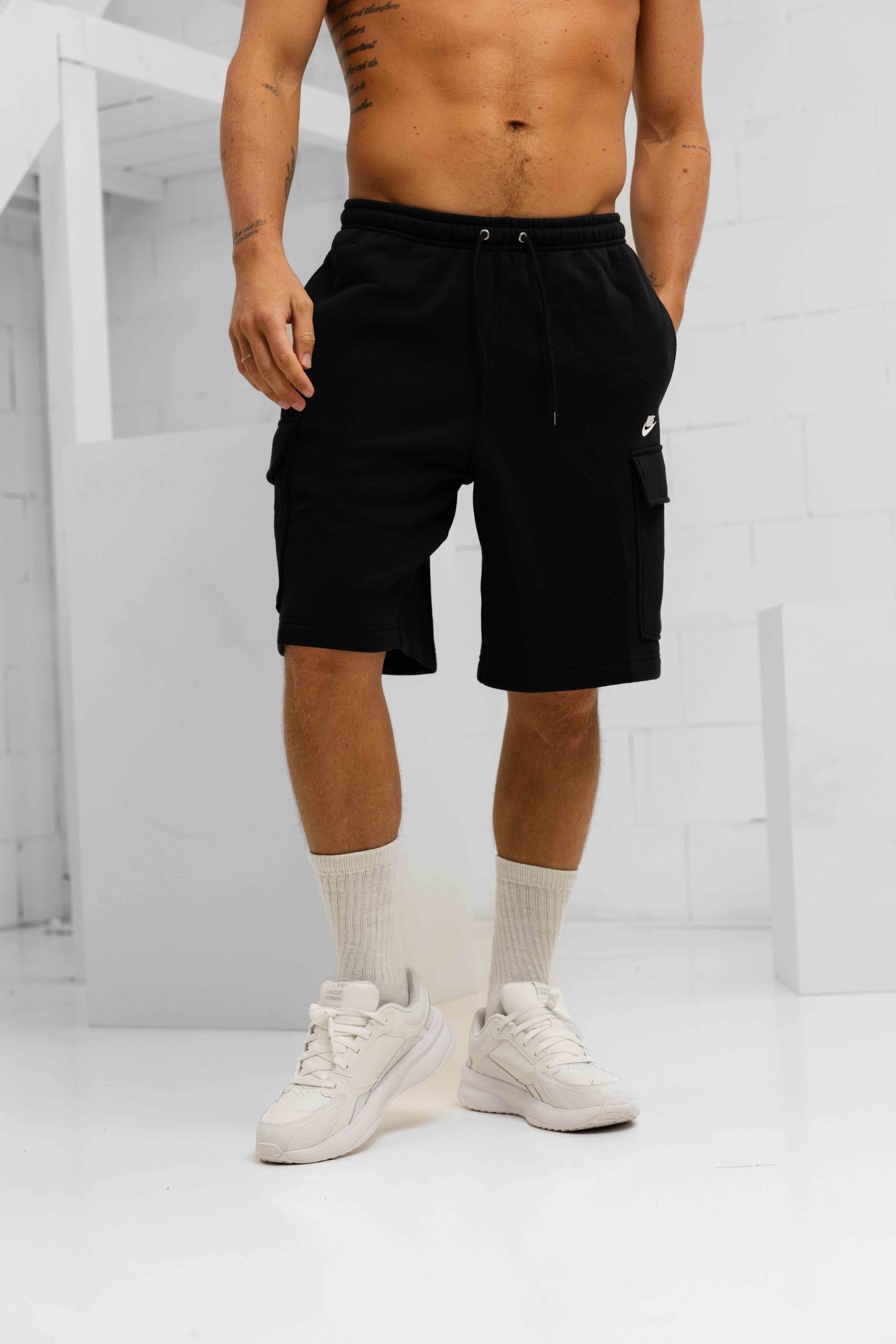 Nike Club Cargo Short Heren Zwart