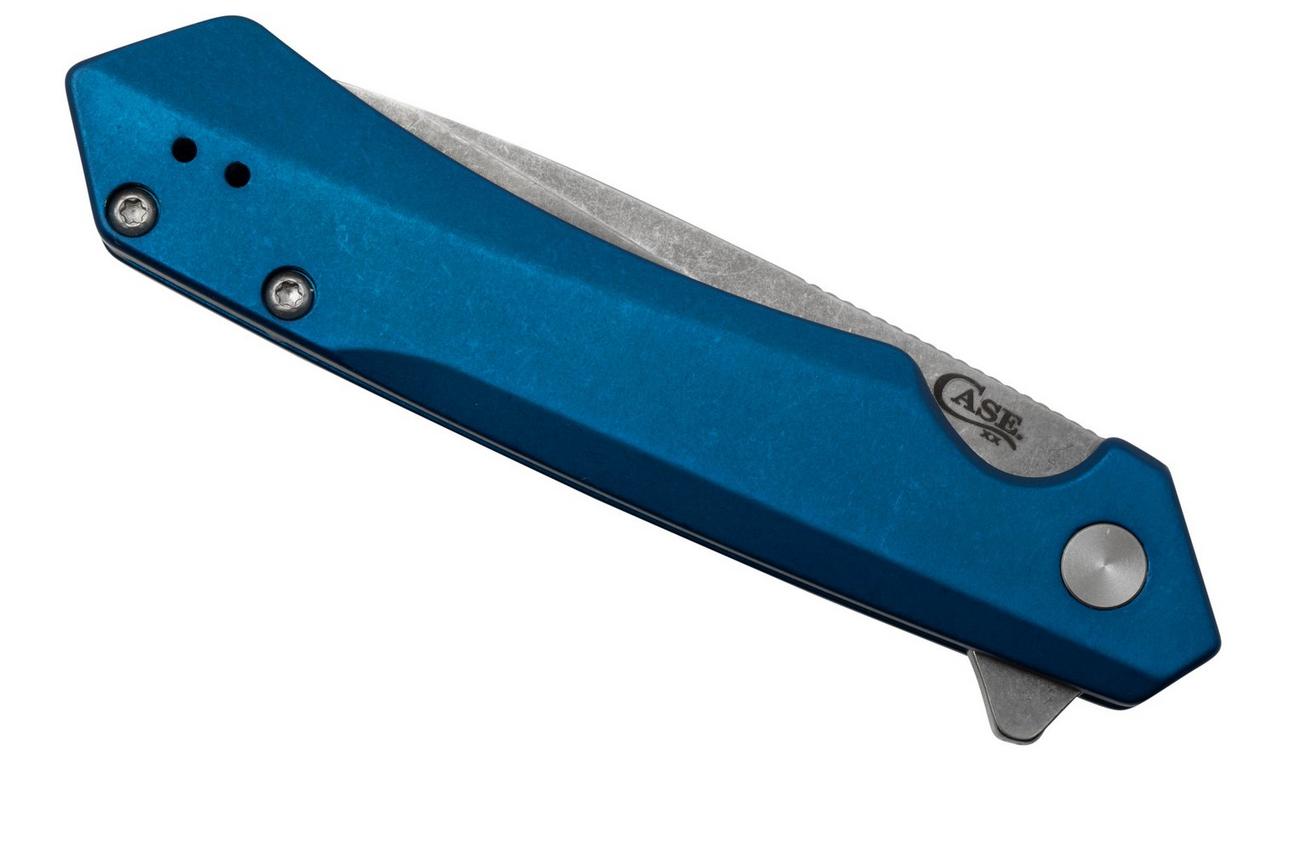 Case Kinzua Spearpoint, Blue Anodized Aluminum, S35VN, 64660 zakmes