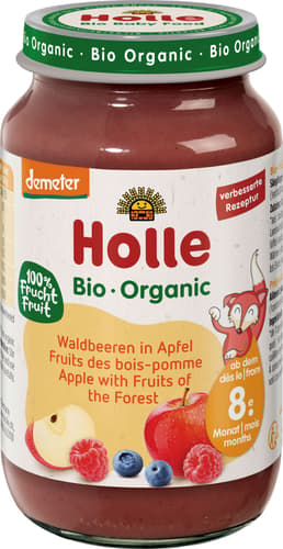 Holle DEMETER Glas Junior Waldbeeren in Apfel