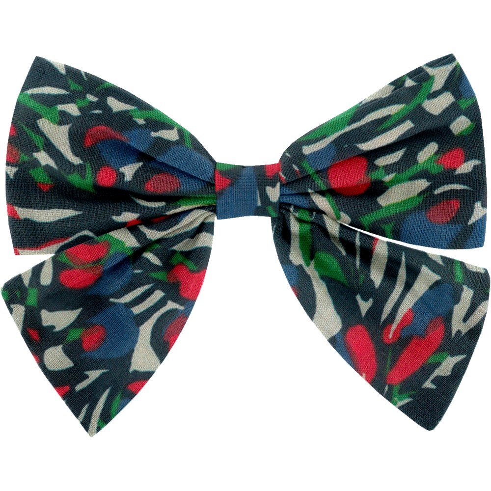 Barrette Noeud Papillon Tulipes