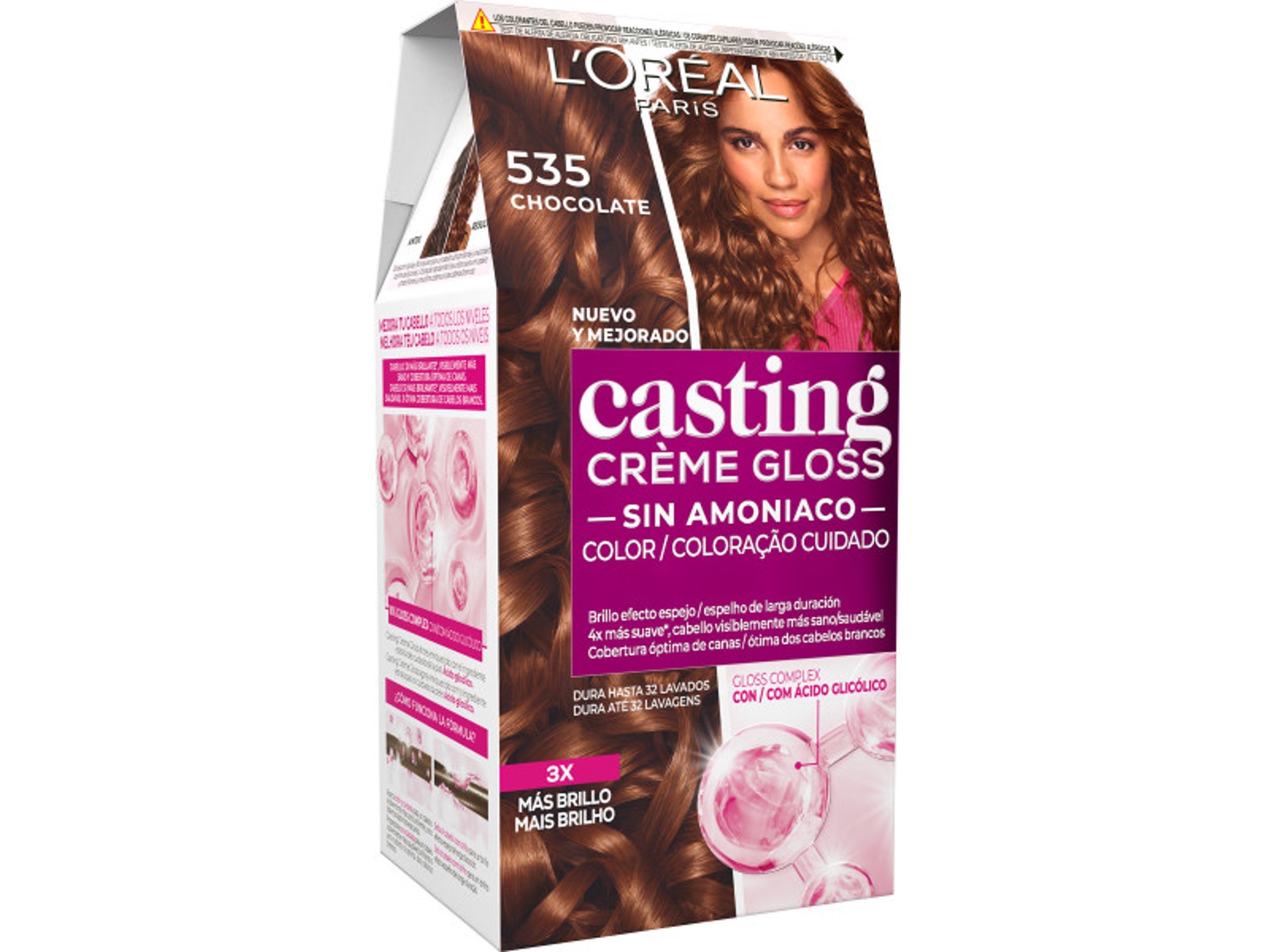 COLORAÇÃO CASTING TEMPORÁRIA CREME GLOSS Nº535 CHOCOLATE UN