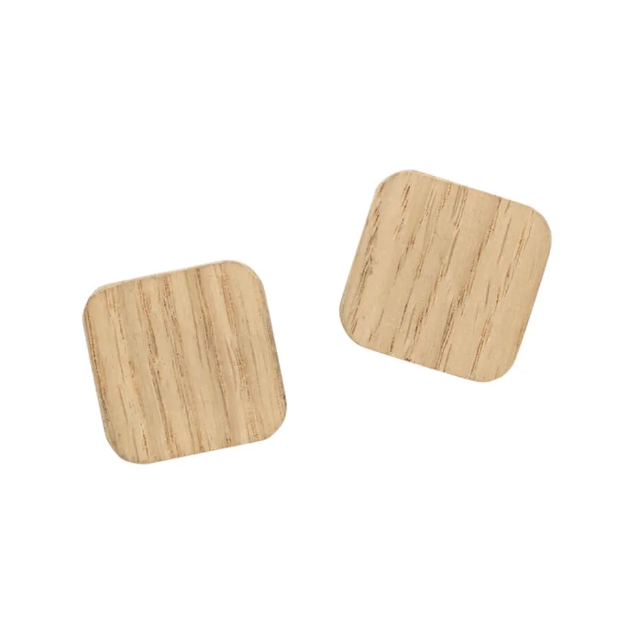 Super Stærke Magneter' i egefiner 2,5 x 2,5 cm - (2 stk.)