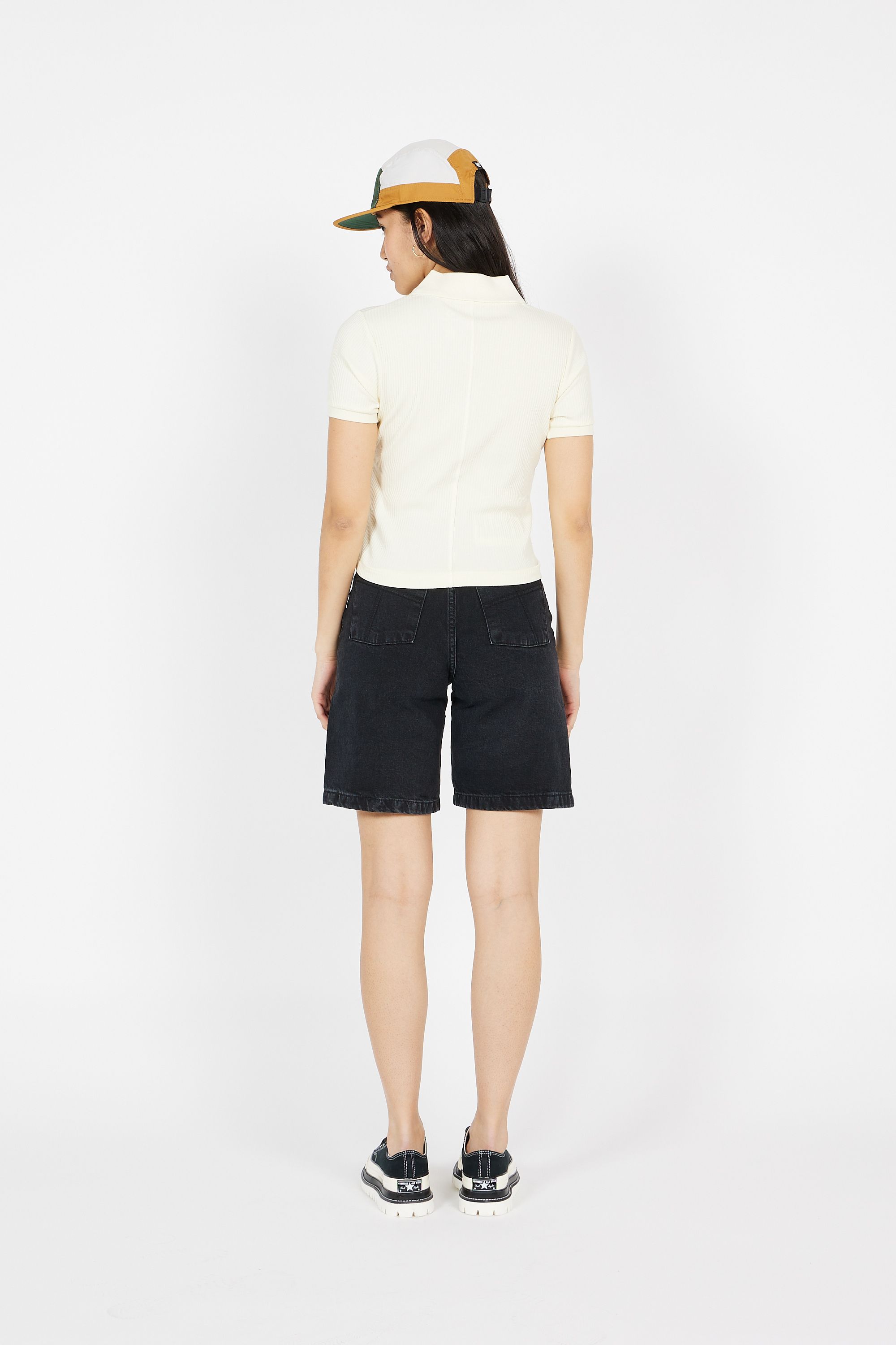 CONVERSE polo SLIM BUTTON UP Beige