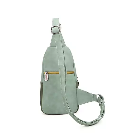 Hi-di-Hi Schouder/ Sling Bag Carol Light Green/ Dark Green