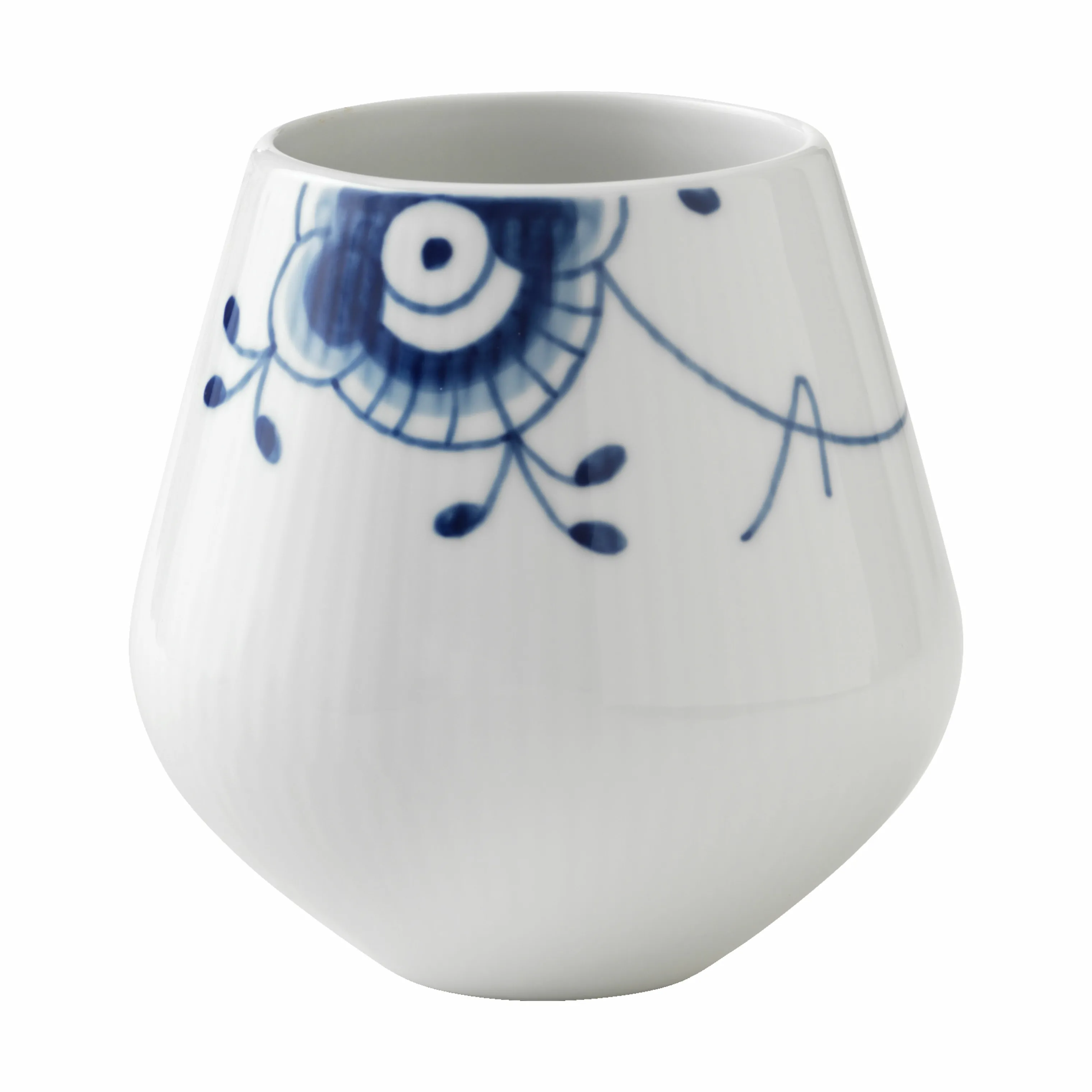 Royal Copenhagen Blå Mega Riflet Vase