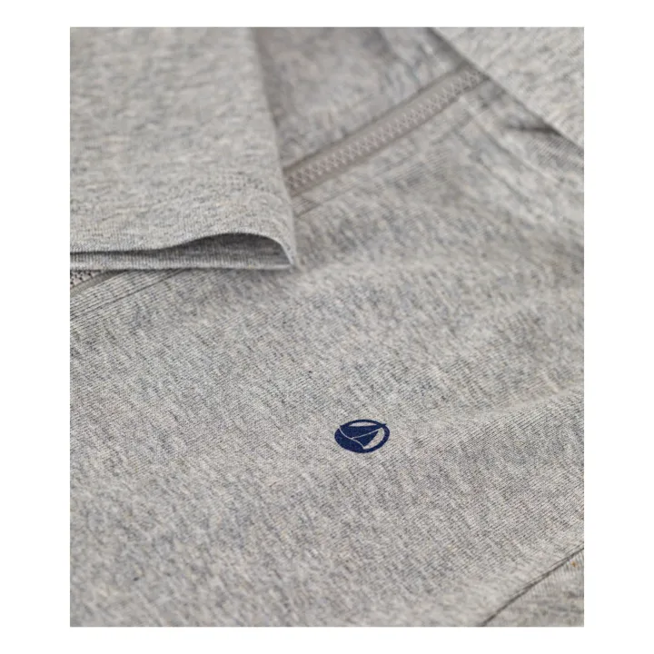 Petit Bateau Sweat Capuche Mavy | Gris chiné