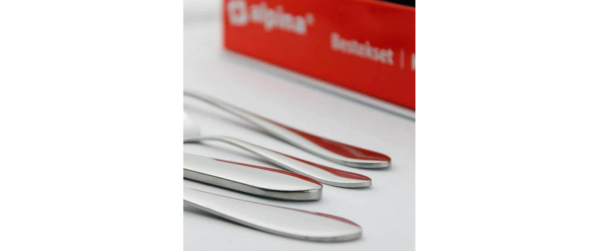 Besteck-Set 16-teilig, Silber16-teiliges Edelstahl-Besteckset