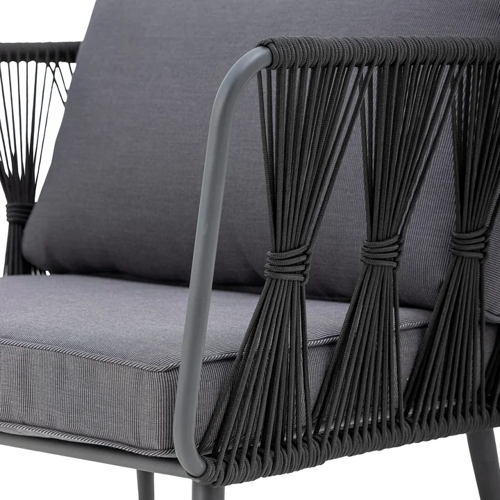 Bloomingville - Pavone Outdoor Sofa, schwarz