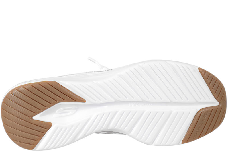 SKECHERS CONTOUR FOAM WHITE LAVENDER SLIP-INS SNEAKERS