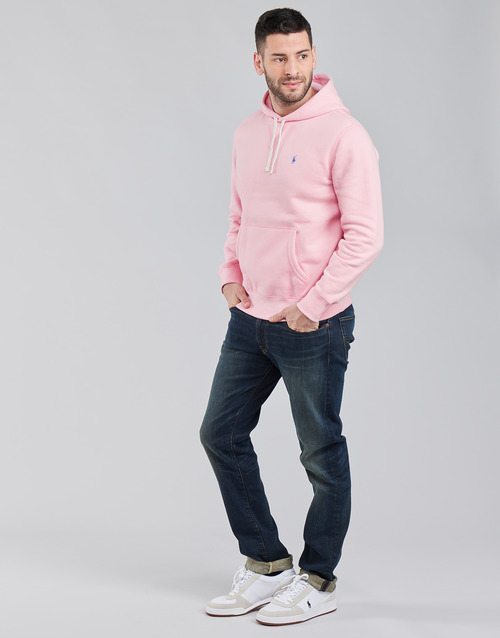 Polo Ralph Lauren - SWEAT A CAPUCHE MOLTONE EN COTON LOGO PONY PLAYER Rosa