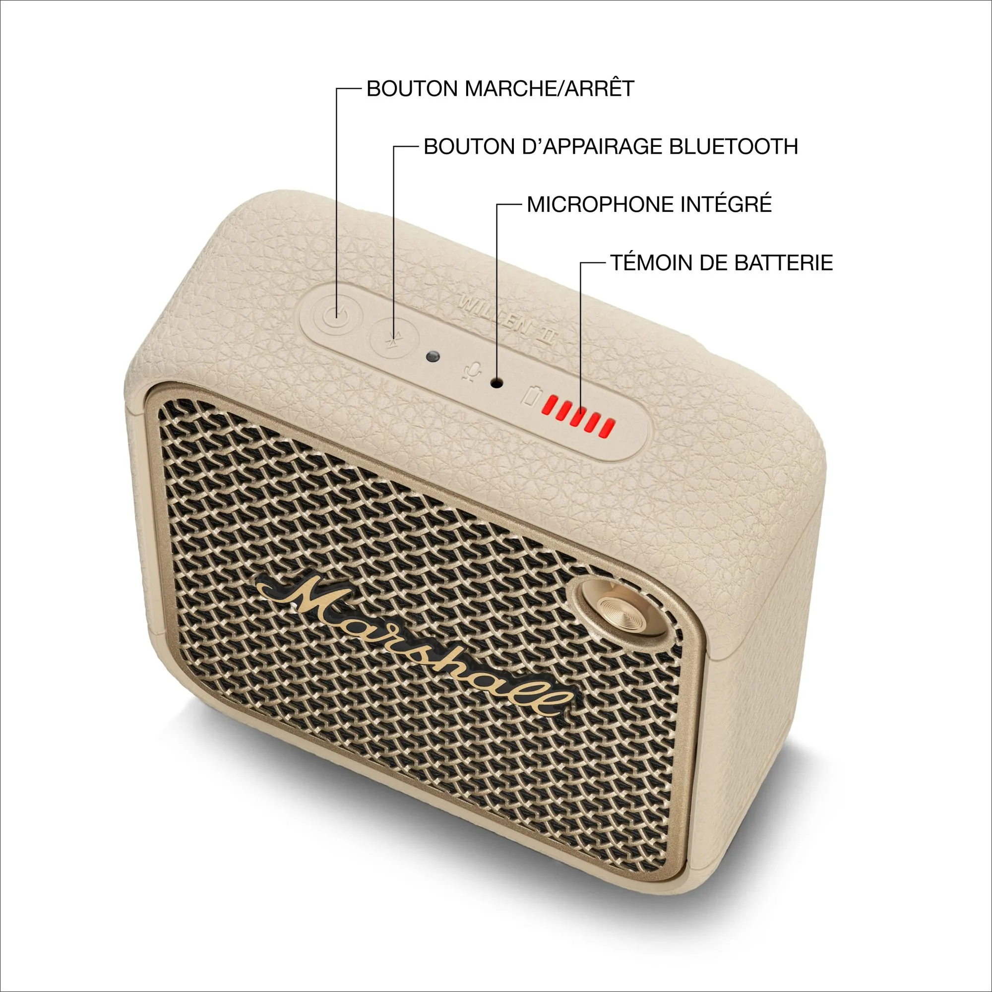 Marshall Willen II BT Creme Enceintes Bluetooth portables
