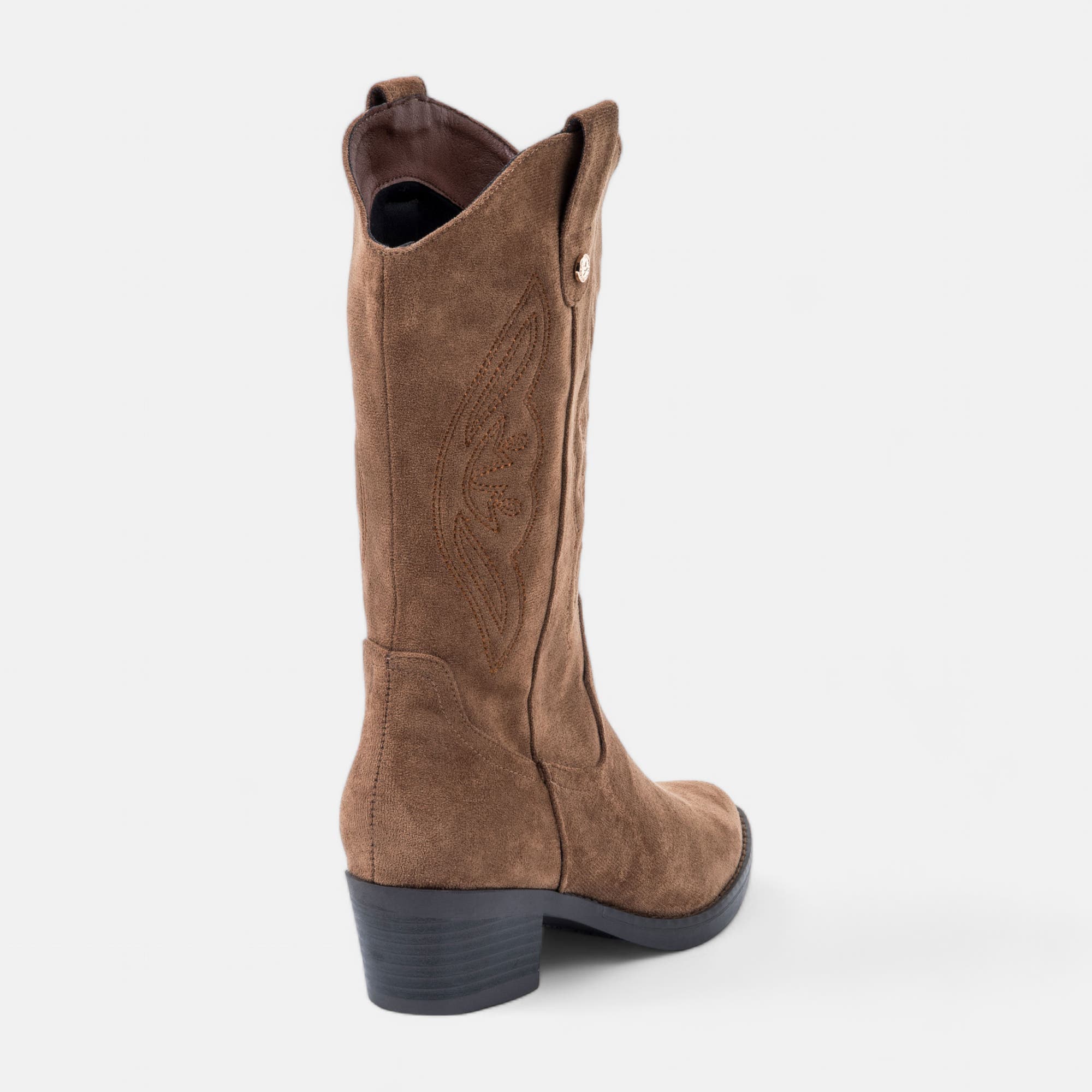 Santiags à talon Femme cognac