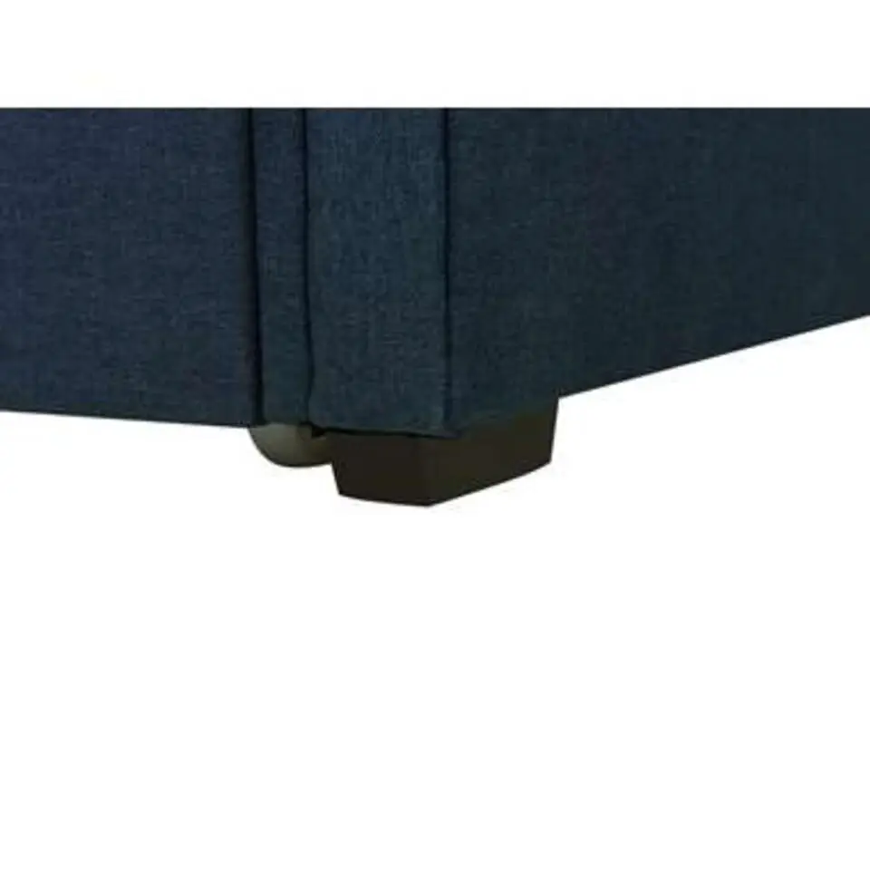 LIBOURNE - Onderschuifbed - Blauw - 80 x 200 cm - Polyester