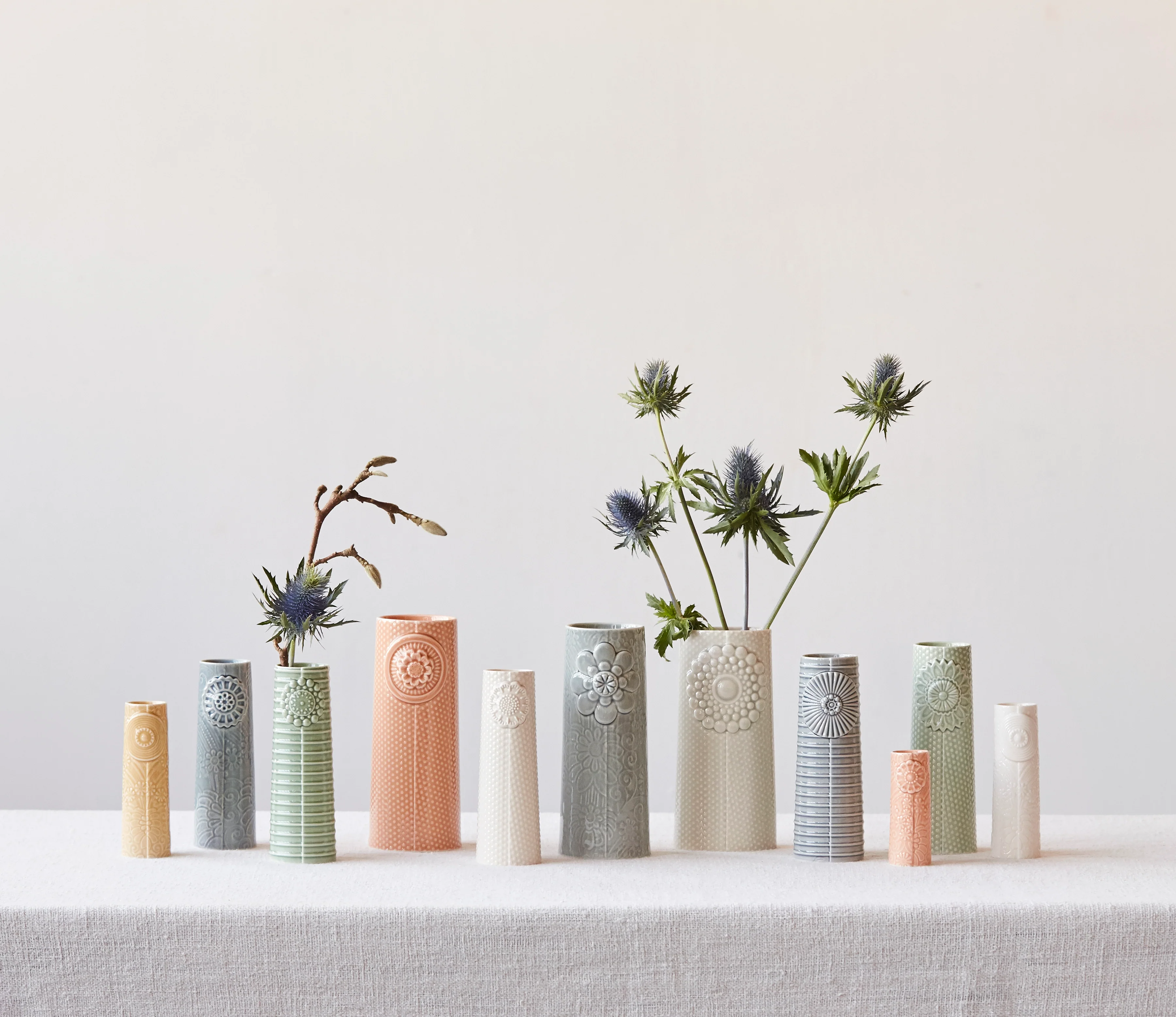 Dottir  Pipanella Flower micro vase - grå