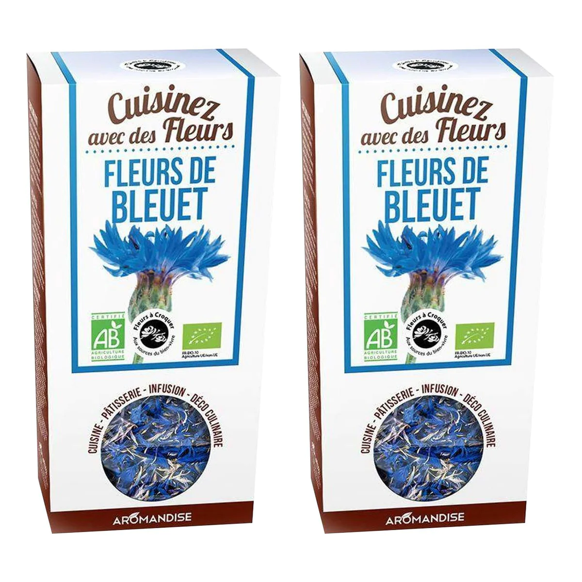 Fleurs comestibles bio - Fleurs de Bleuet 30 g Aromandise