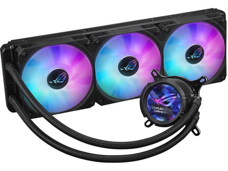 ASUS ROG Wasserkühlung ROG STRIX LC III 360 ARGB All-in-One Wasserkühlung mit 3x 120-mm Lüfter mit RGB-Beleuchtung