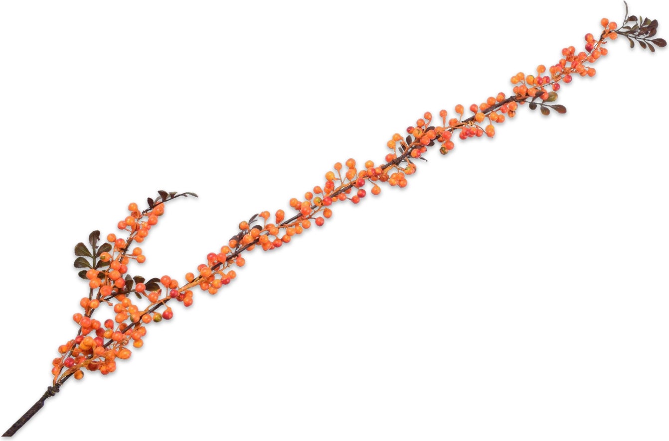 Silk-Ka kunsttak Vuurdoorn 130 cm oranje