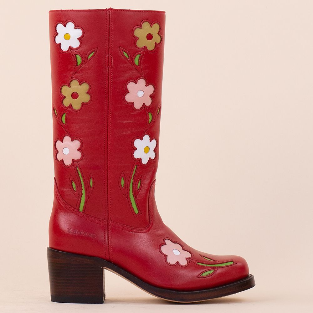 Sendra retro boots 4755 Pomodoro