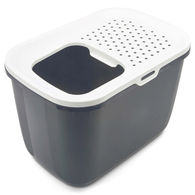 Savic Katzentoilette Hop In weiss-anthrazit