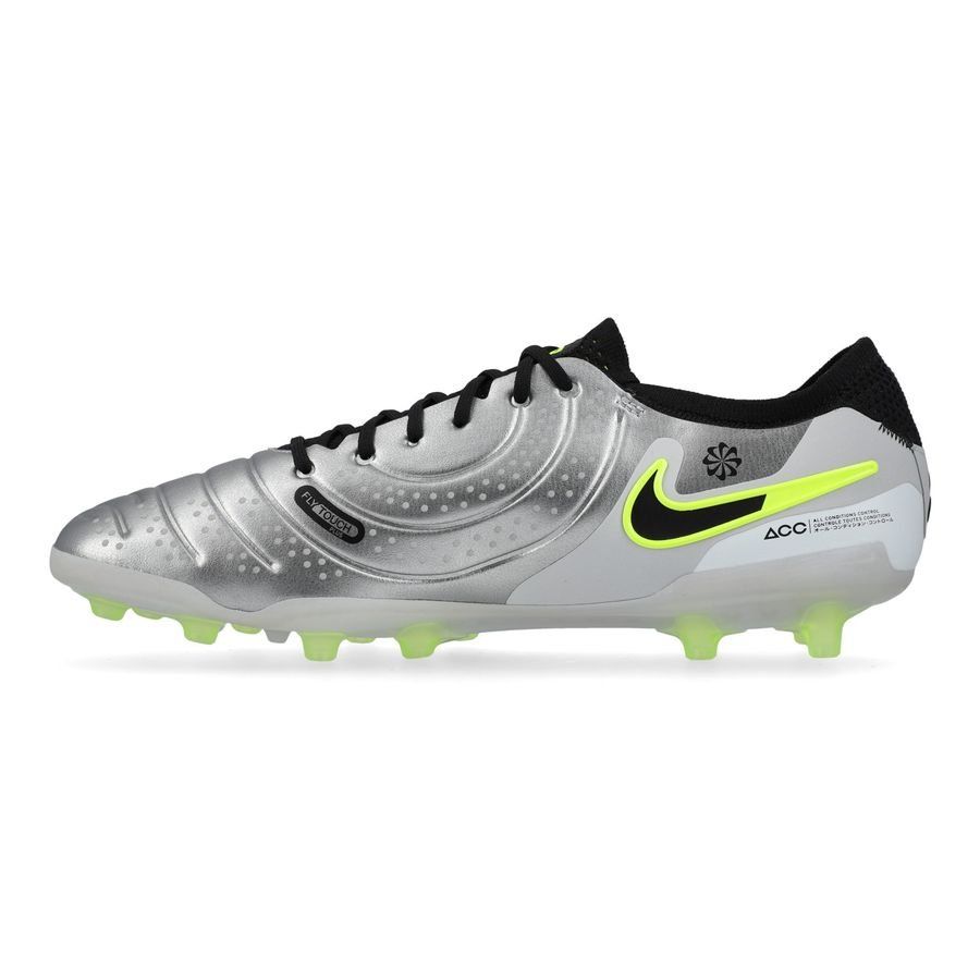 Nike Tiempo Legend 10 Elite AG-PRO Mad Voltage - Argenté/Noir/Jaune Fluo