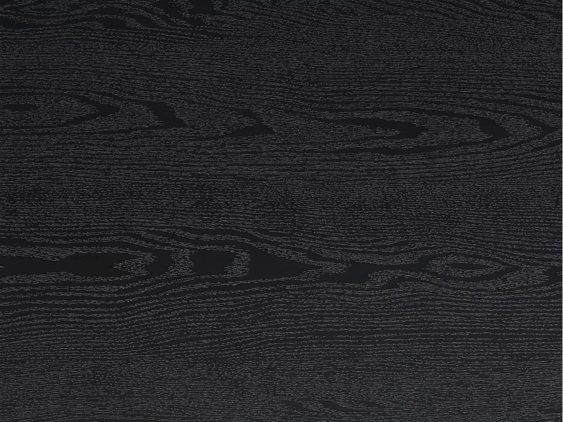 Table à manger extensible 6 à 10 personnes en MDF et métal - Noir - CATONAV