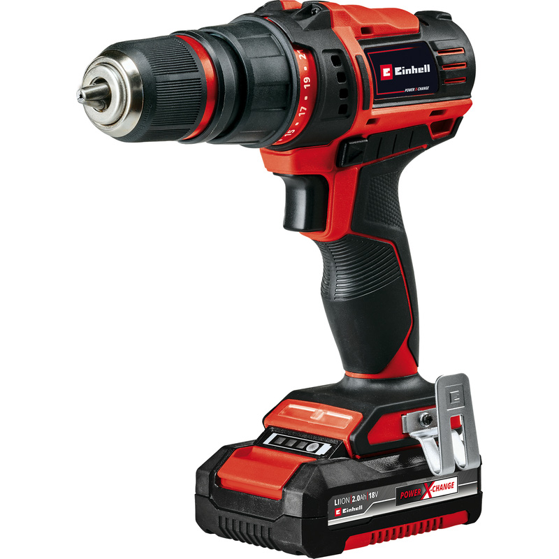 Einhell TE-CD 18/45 accu schroefboormachine  + 22-delige accessoireset 18V Li-ion