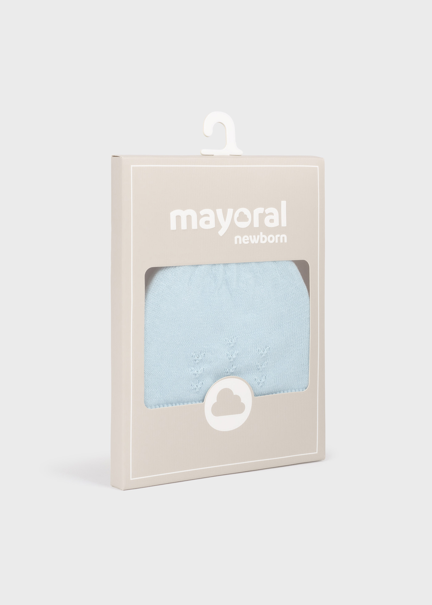 Gorro de malha Better Cotton para recém-nascidos, branco-creme