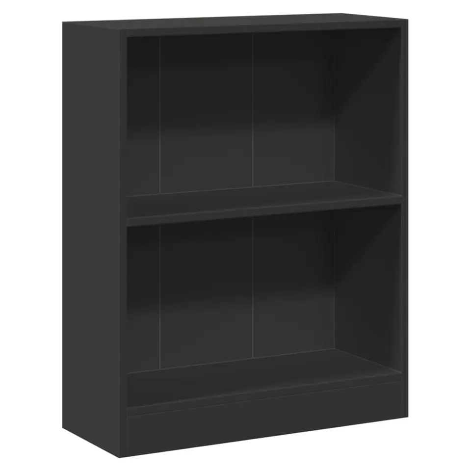 vidaXL - Boekenkast - Zwart - Bewerkt hout
