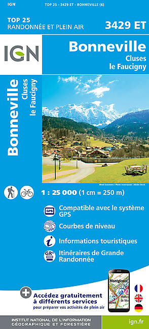 IGN - TOP25 3429ET BONNEVILLE 1 25 000