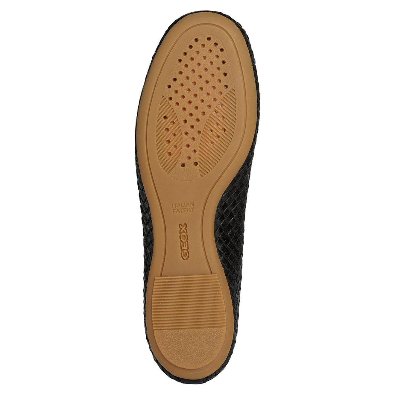 Geox Ballerines en Cuir tressé Palmaria noires