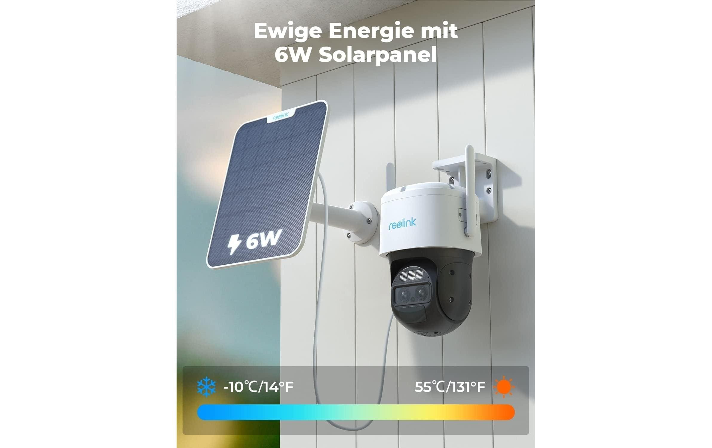 Netzwerkkamera Trackmix B770 2K<br>Intelligente WLAN-Batteriekamera mit Auto-Zoom und -Tracking