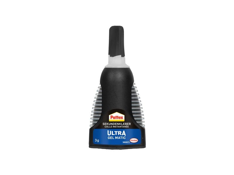 Pattex Sekundenkleber Ultra Gel Matic 1 x 3 g, Transparent Reparaturkleber