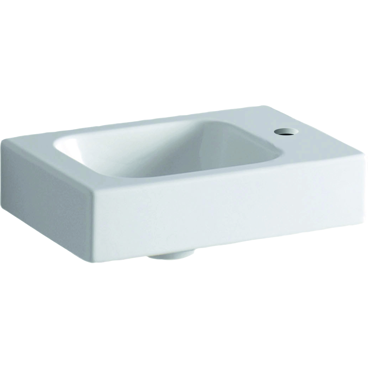 Geberit iCon fontein met kraangat rechts 38cm wit