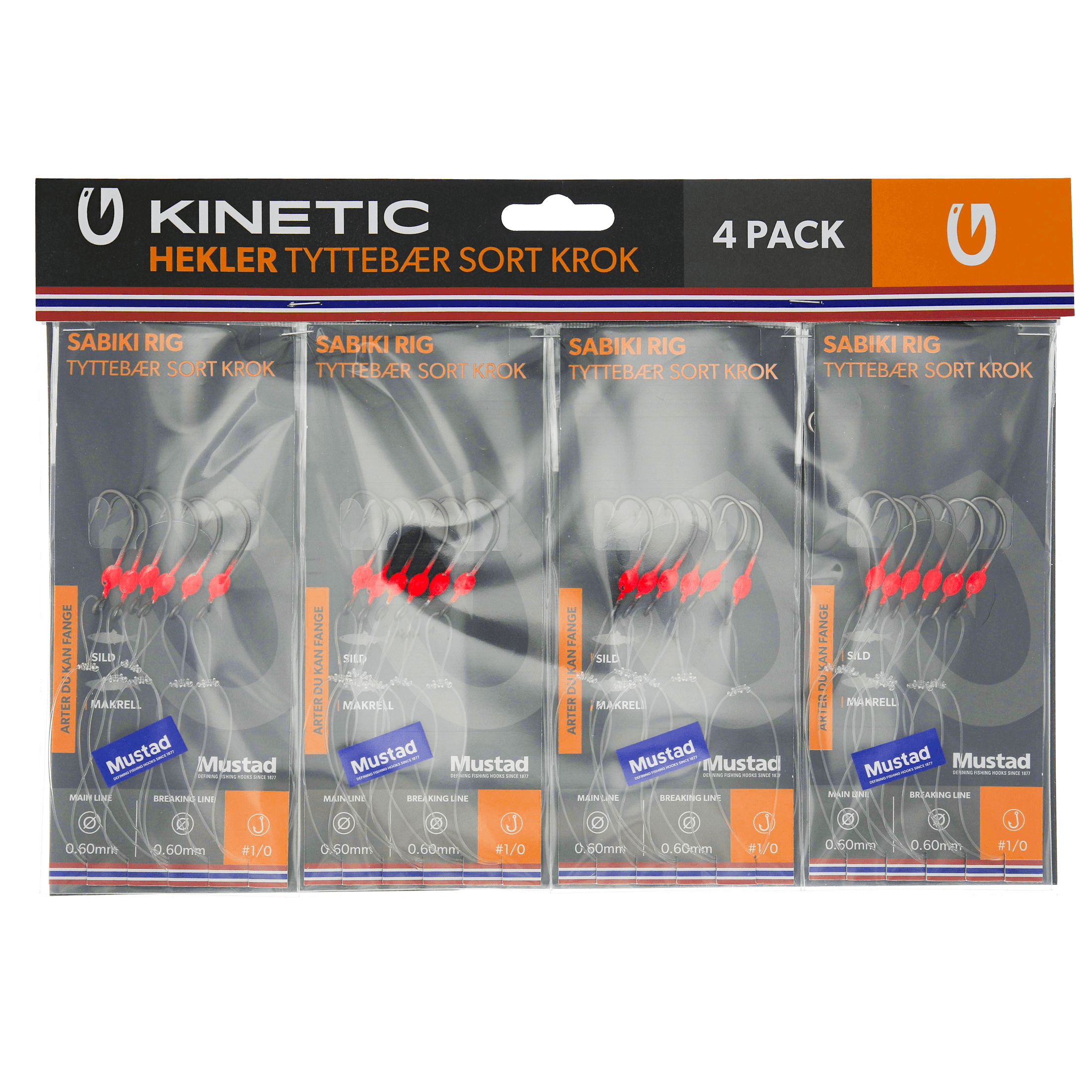 Kinetic Hekler tyttebær sort 4pcs - Sluk og agn