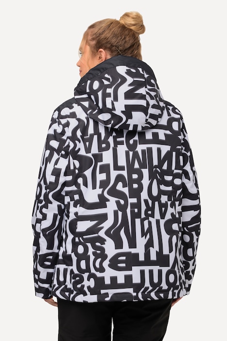 Performance-Jacke, Kapuze, wasserdicht, 2-Wege-Zipper
