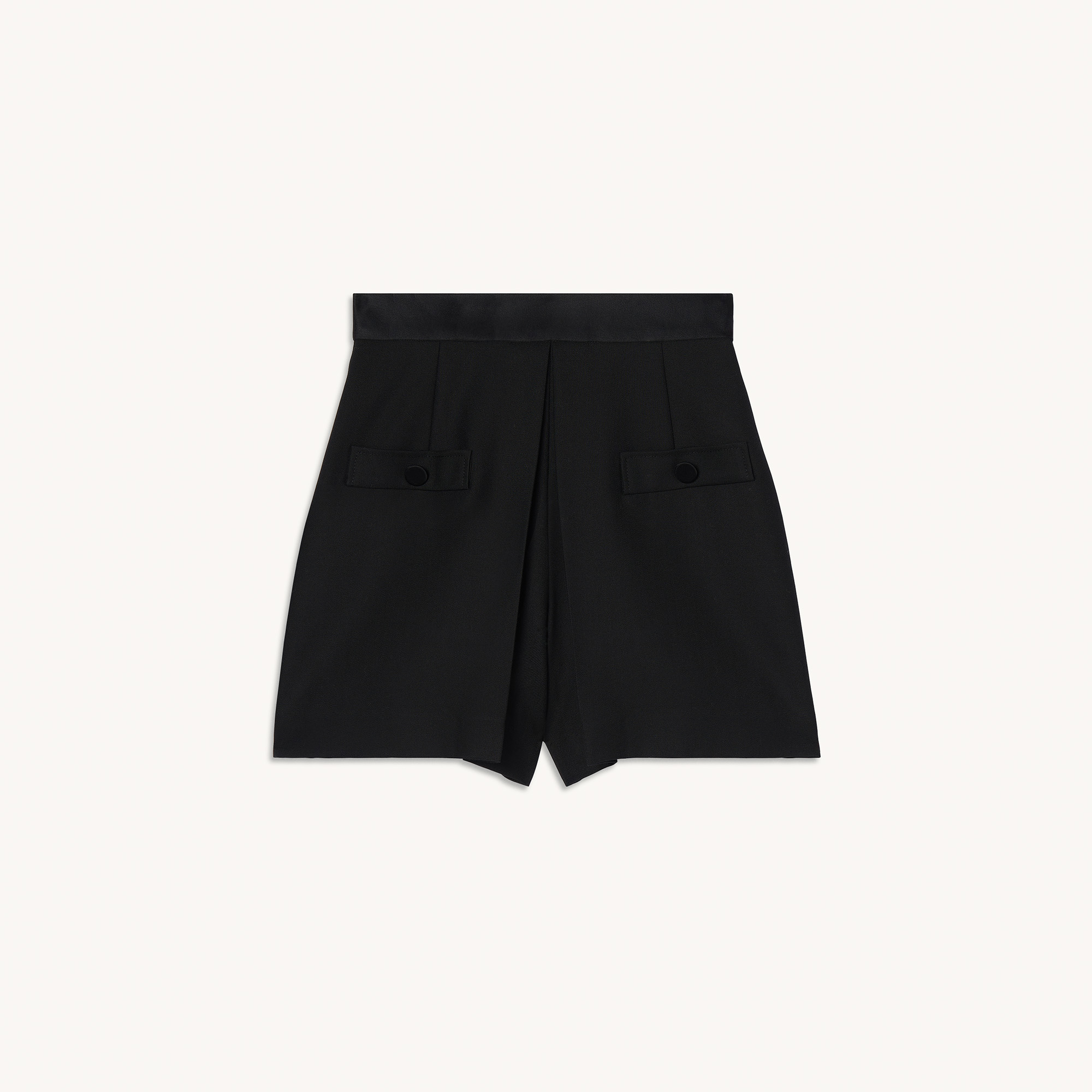 Short taille haute avec boutons