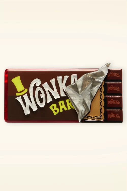 Erstwilder Winning Wonka Bar broche