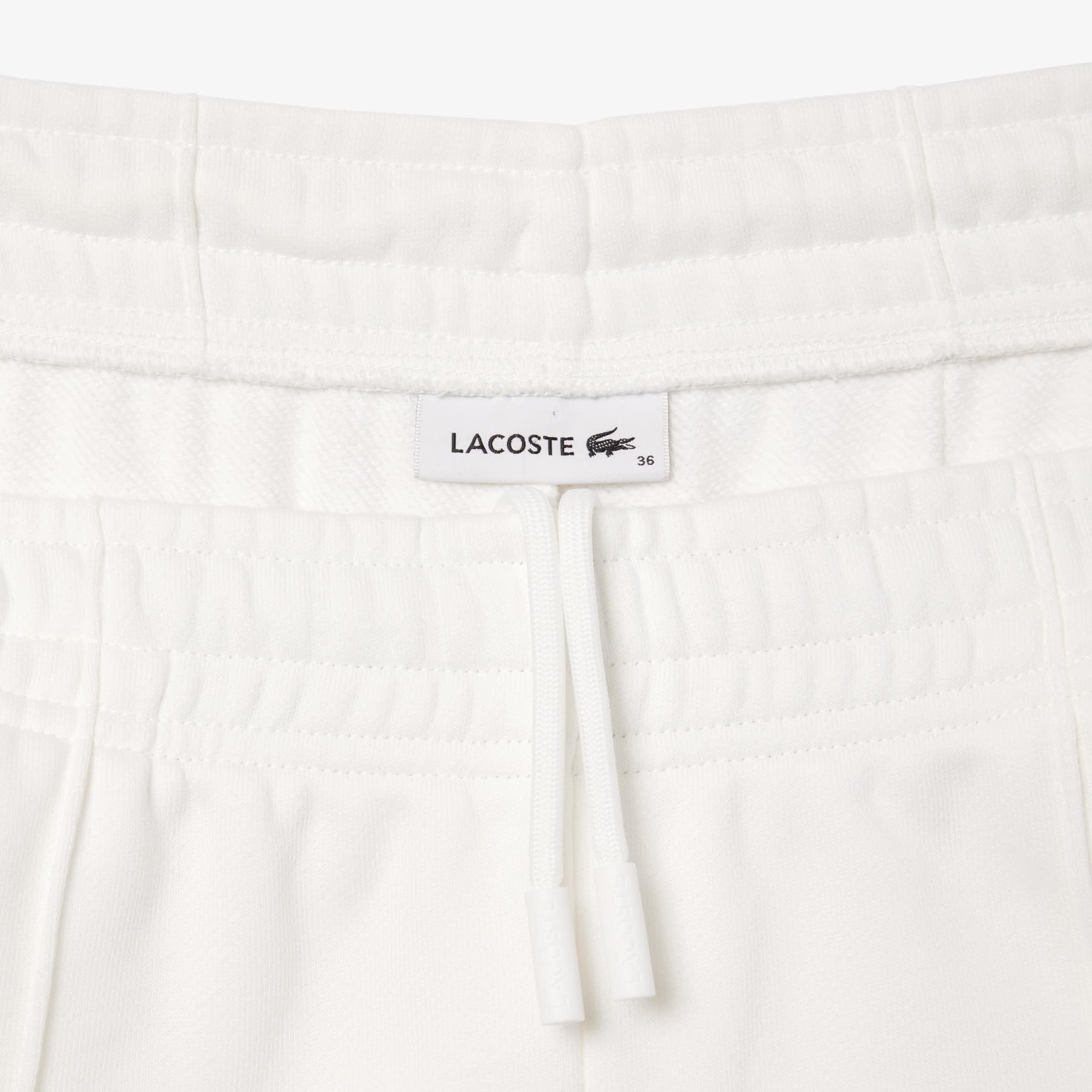 Pantalon de survêtement Jogger imprimé tennis en molleton Pantalons de survêtement - Blanc - Lacoste - Femme