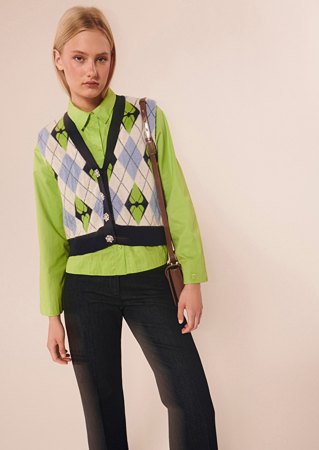 Chemise Callieverte en popeline